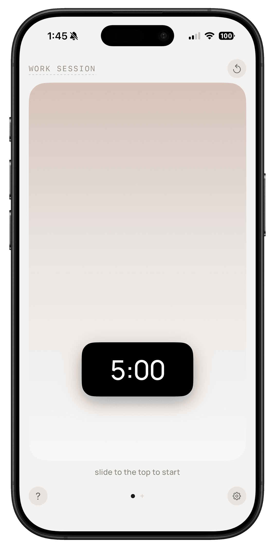 Metra swipe-to-start gesture