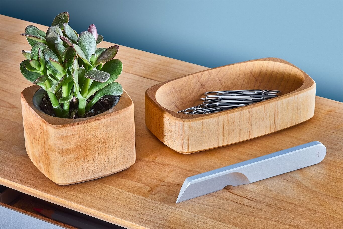 Silver Task knife on table