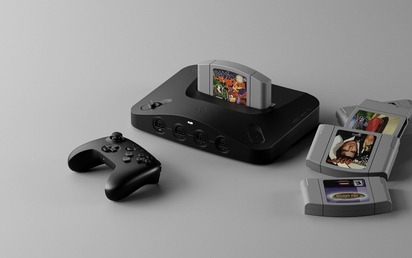 N64 game inserted into Analogue 3D console