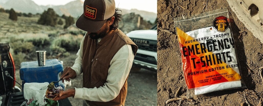 the new huckberry toyota collection- trucker hat and t shirts