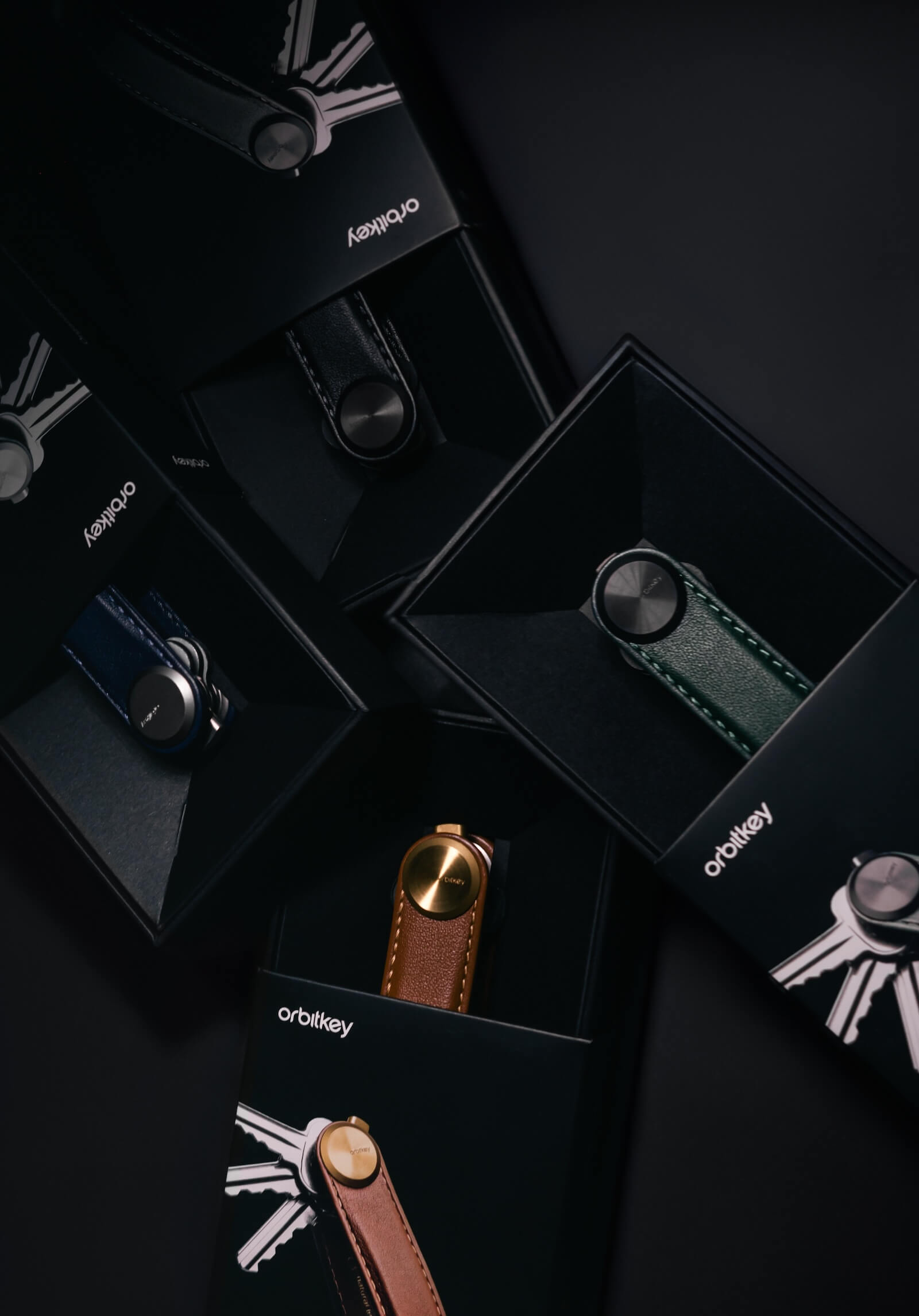 Orbitkey Key Organizer Pro comes in a variety of colors: Blackout, Evergreen, Cedar, and Sapphire 