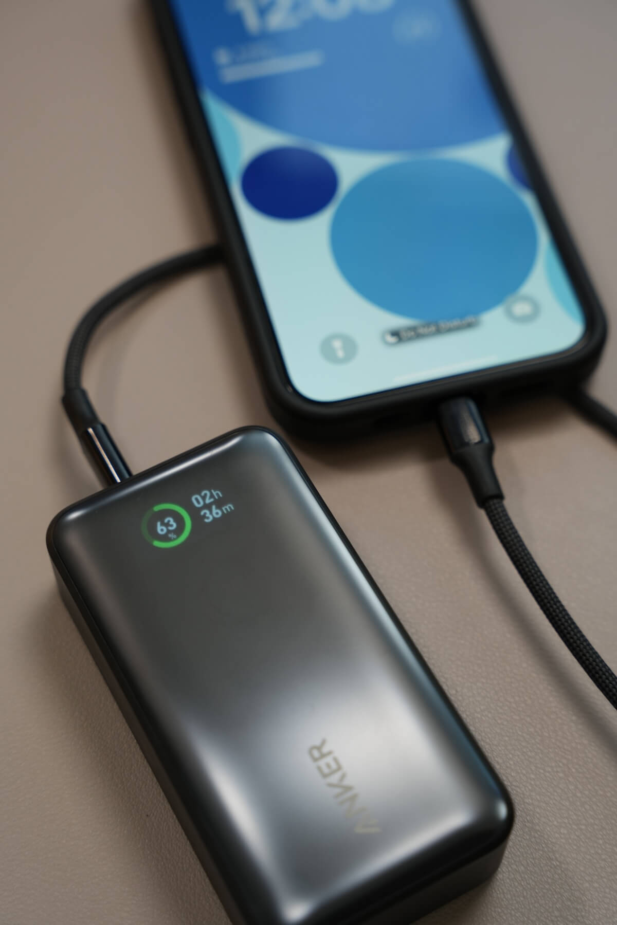 Anker 533 Charger charging phone