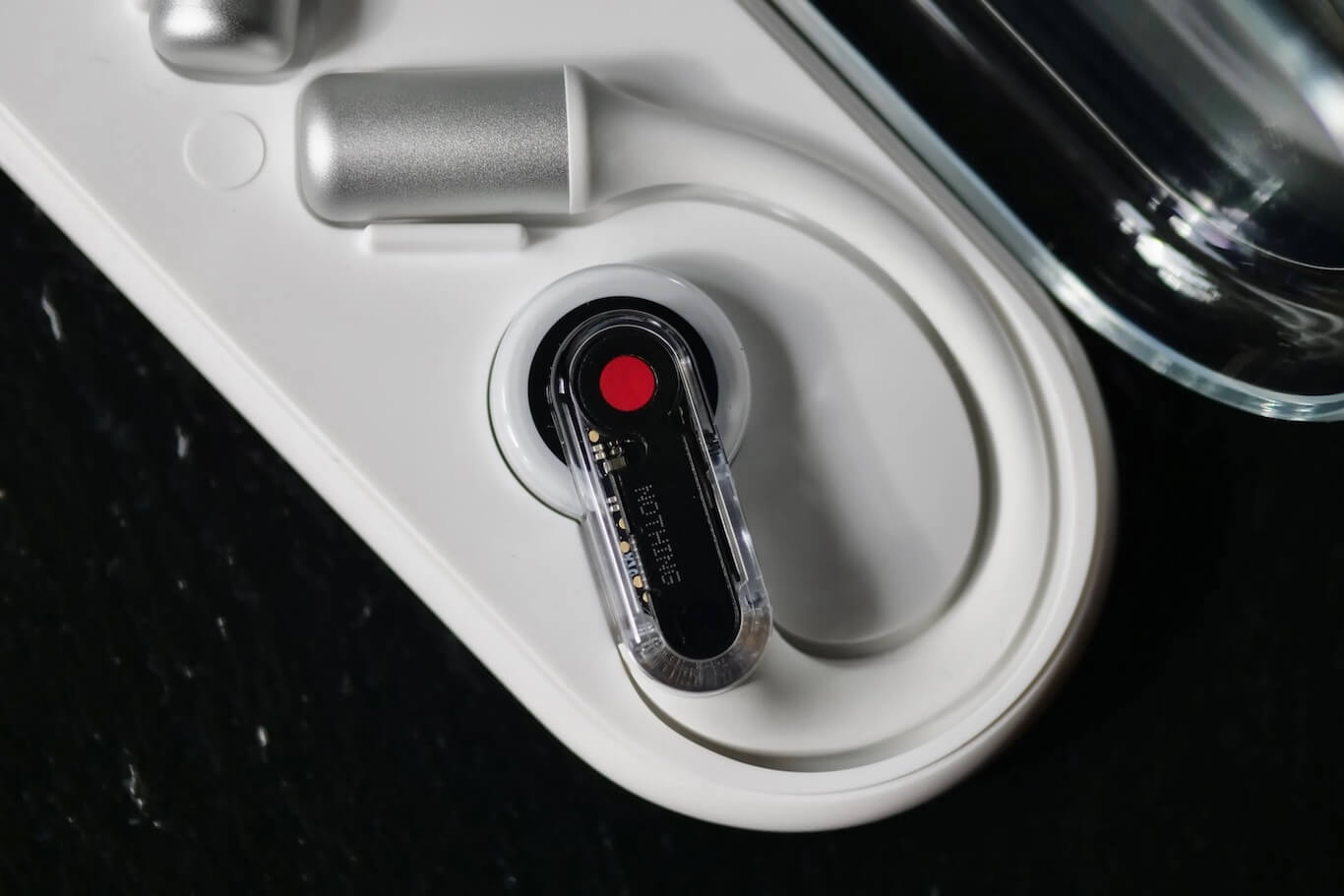 Close up of the Nothing Earbuds Open