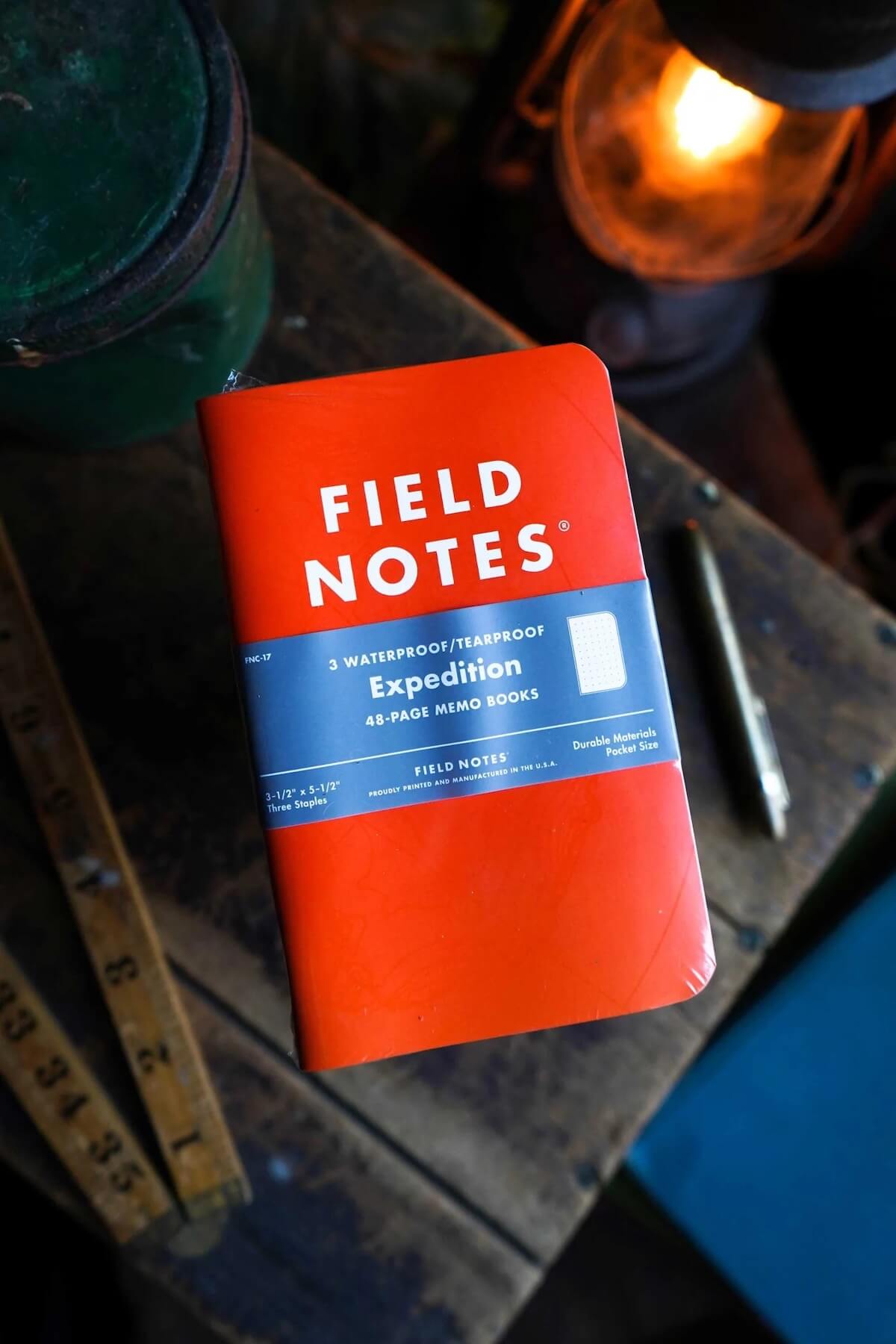 Field Notes red waterproof notebook